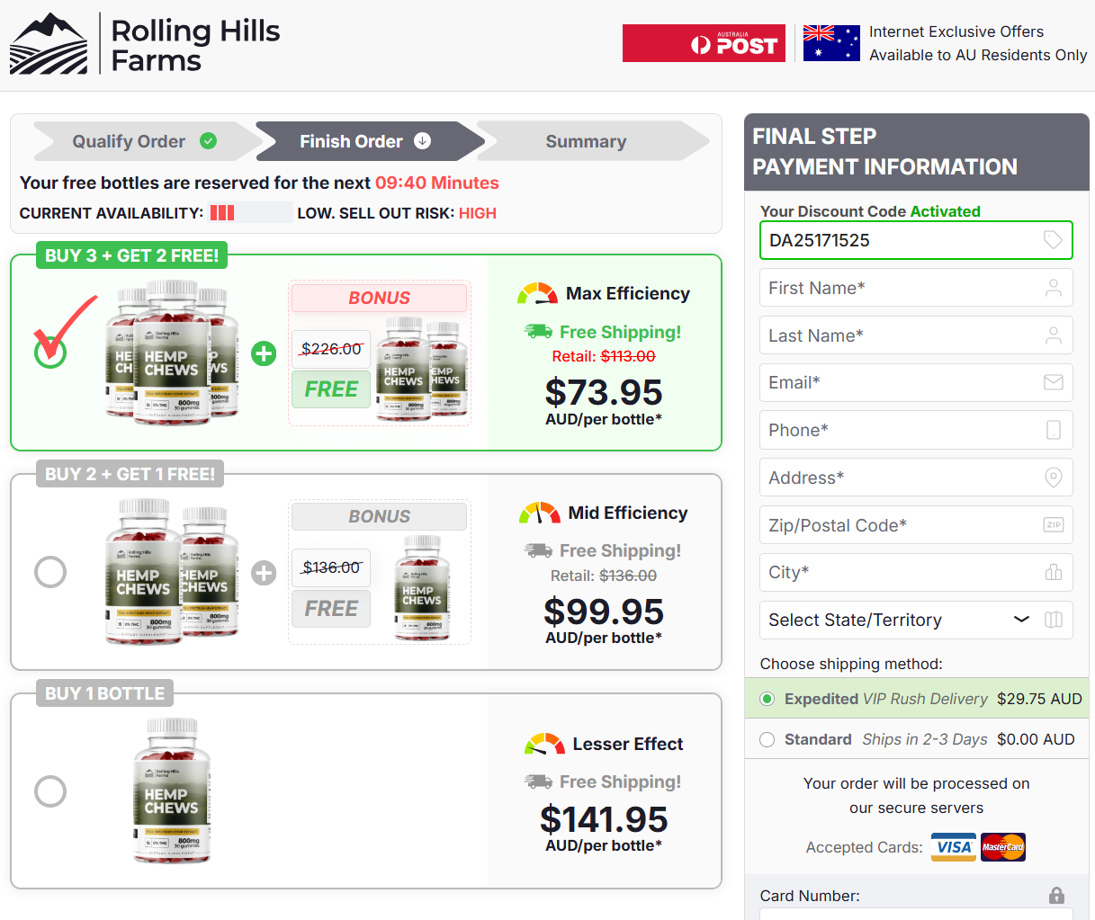 Rolling Hills Hemp Gummies Australia