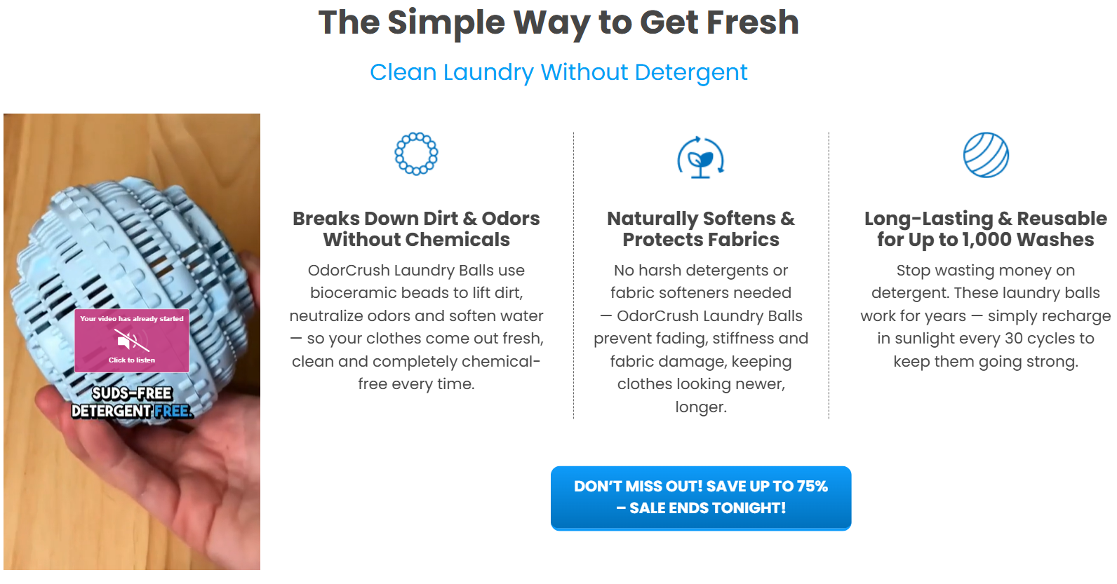 OdorCrush Laundry Ball