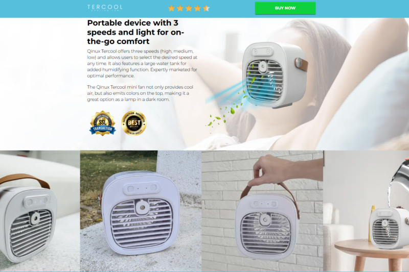 Qinux Tercool Mini Fan Reviews Beat the Heat this Summer with the Ultimate Portable Mini Fan – Cools in Just 30 Seconds!