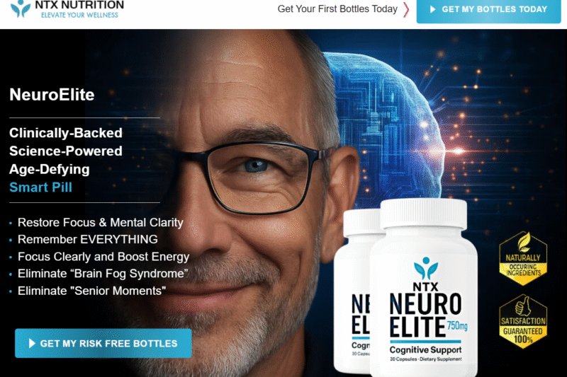 NTX Neuro Elite Cognitive Support Brain Booster Capsules Improve Memory And Problem Solving!