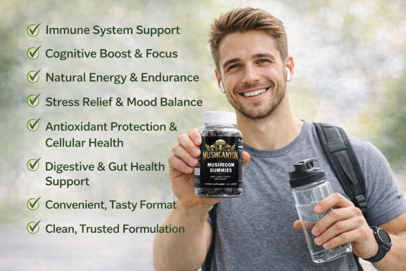 Mushroom Gummies Boost Natural Energy And Endurance With Cognitive Boost And Focus!